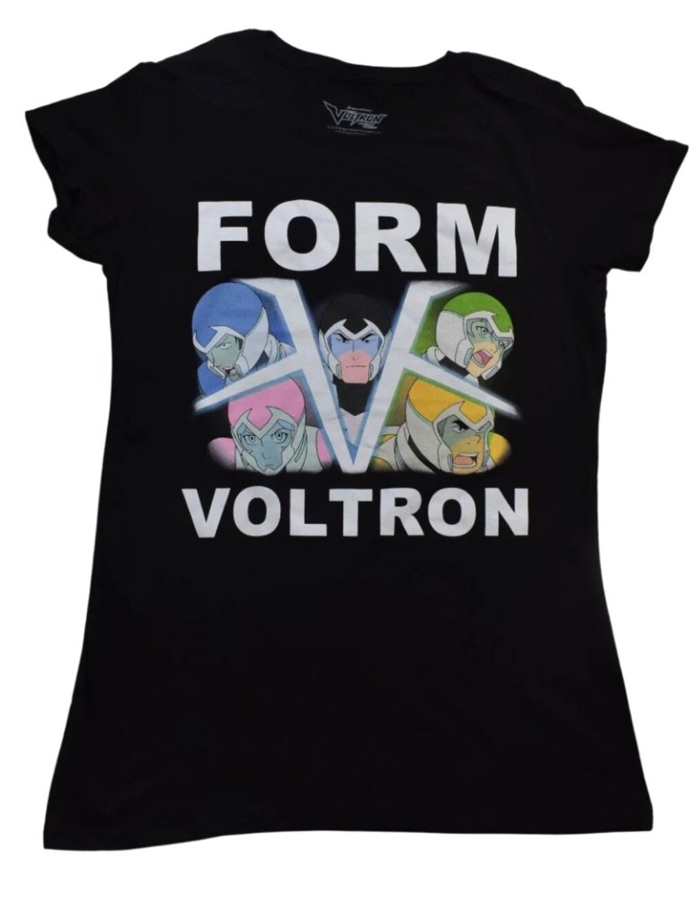Voltron Juniors Voltron Legendary Defenders Form Voltron Black Shirt New S, XL